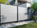 Outgarden Sichtschutzzaun PVC Cremeweiß 1,8m blickdicht Bild 2