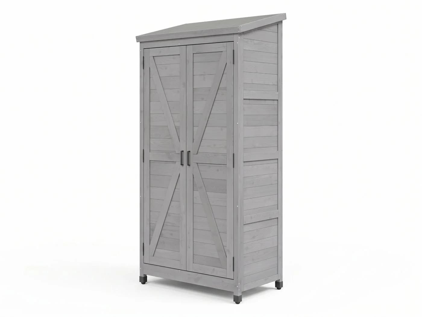 Outgarden Geräteschrank "Jeremy" Grau Lackiert - Bild 3