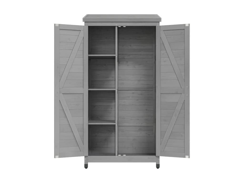 Outgarden Geräteschrank "Jeremy" Grau Lackiert - Bild 4