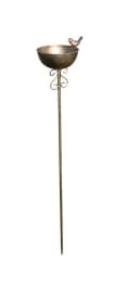 Deko-Impression Vogeltränke am Stab Eisen Bronze 110 cm Bild 2