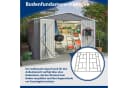 Thanaddo Gartenhaus Metall Gerätehaus Grau Bild 1