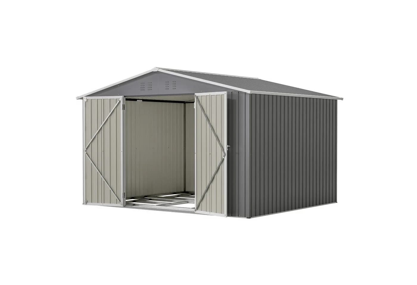 Thanaddo Gartenhaus Metall Gerätehaus Grau - Bild 2