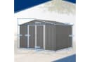 Thanaddo Gartenhaus Metall Gerätehaus Grau Bild 3