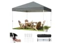HawthyHome Faltpavillon Pop-Up Beige UV50+ Wasserdicht Bild 3