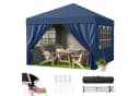 HawthyHome Faltpavillon 3x3m Beige wasserdicht UV50+ höhenverstellbar Bild 3