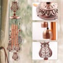 MOPUEA Windspiel Retro Braun mit 6 Glocken & 7 Kolibris Bild 4