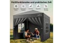 loefme Faltpavillon 2,5x2,5m Pop Up mit 4 Wänden Bild 1