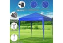 LOEFME Faltpavillon 2,5x2,5m Blau Pop-Up mit Höhenverstellung Bild 1