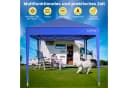 LOEFME Faltpavillon 2,5x2,5m Blau Pop-Up mit Höhenverstellung Bild 3