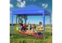 LOEFME Faltpavillon 2,5x2,5m Blau Pop-Up mit Höhenverstellung Bild 4