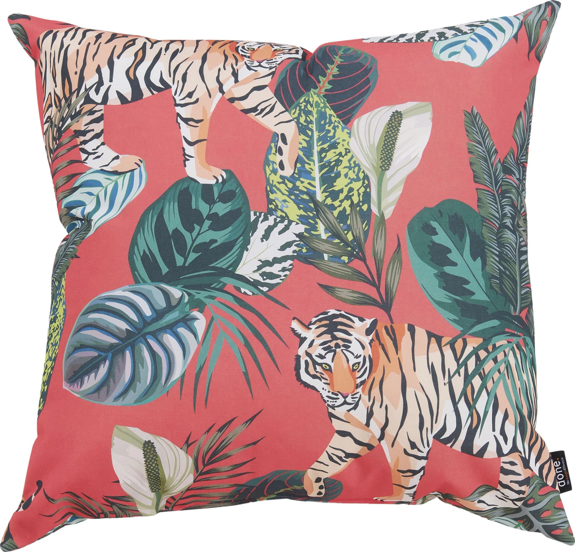 DONE. Dekokissen Tiger Bunt 65x65 cm Wetterfest