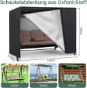 BlingBin Gartenmöbel-Schutzhülle Hollywoodschaukel 3 Sitzer Abdeckplane Wasserfest Winddicht UV Schutz Bild 4