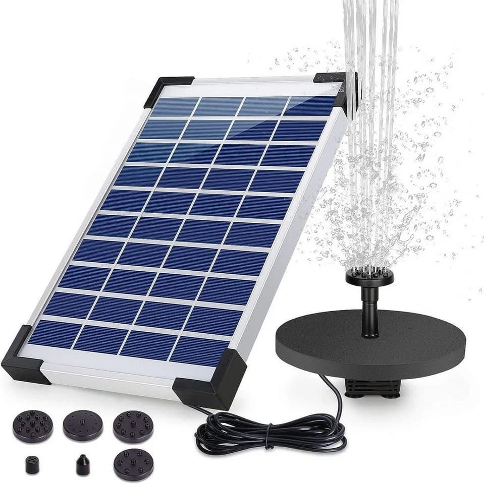 BlingBin Solarpumpe Solar Springbrunnen Fontäne Garten-Brunnen Teichpumpe Wasserspiel - Bild 2
