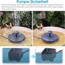 BlingBin Solarpumpe Solar Springbrunnen Fontäne Garten-Brunnen Teichpumpe Wasserspiel Bild 4