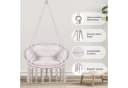 BlingBin Hängesessel Hollywoodschaukelstuhl Beige mit Kissen Bild 1