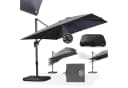 PURPLE LEAF Sonnenschirm Rechteck Alu 350x270 cm Grau Bild 2