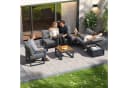 KLAM HOME Gartenlounge-Set 4-6 Sitzer Grau Beige mit Stauraum Bild 4