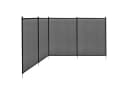 KOMFOTTEU Poolzaun Schutzzaun Zaunsichtschutz faltbar 360x125cm schwarz Bild 2