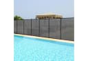KOMFOTTEU Poolzaun Schutzzaun Zaunsichtschutz faltbar 360x125cm schwarz Bild 5