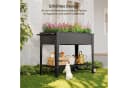 Bealife Hochbeet Pflanzkasten Blumenbeet 100 kg Schwarz Bild 1