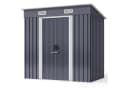 Bealife Gerätehaus Robuster Metall-Gartengeräteschuppen Grau/Grün Bild 5