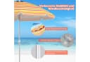 COSTWAY Sonnenschirm 200 cm UV50+ Orange Bild 5