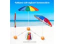 COSTWAY Sonnenschirm 220 cm mit Getränkehalter und Tragetasche Bild 4