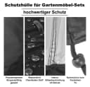 Youyijia Gartenmöbel-Schutzhülle Rund Gartentischabdeckung Schwarz Bild 4