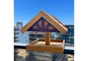 Vogelhaus Balkon-Vogelfutterstelle Wetterfest Handarbeit Bild 5