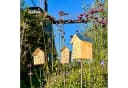 Insektenhotel mit Metalldach aus Eiche für Wildbienen Bild 5