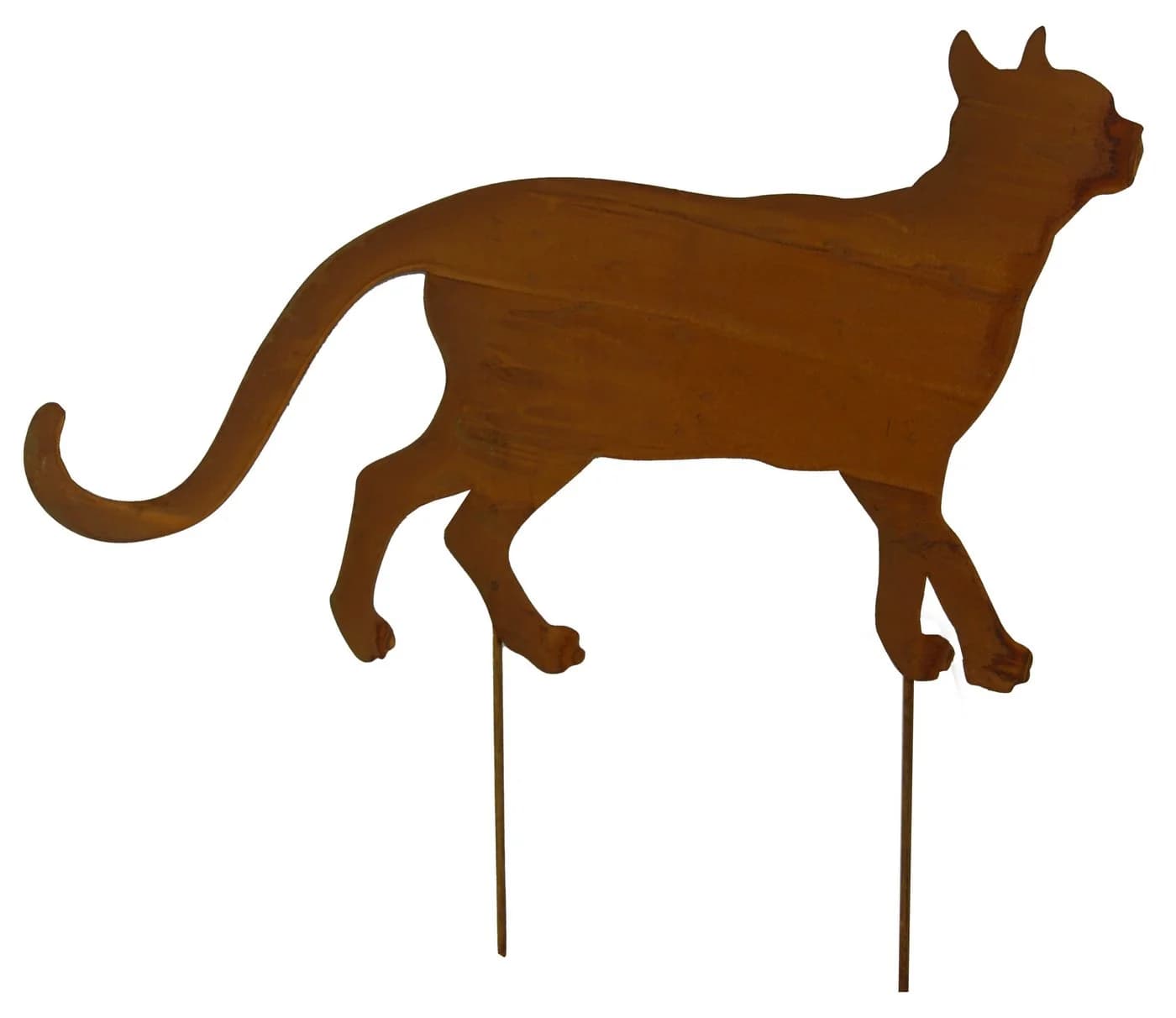 Posiwio Gartenstecker Beetstecker Katze Rostoptik - Bild 2