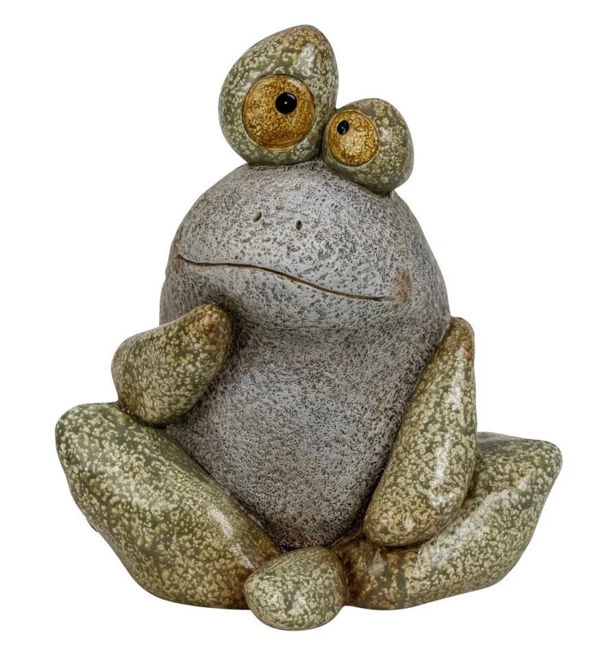 MF Steinfrosch Oskar Gartenfigur Magnesia 25cm Grün - Bild 2
