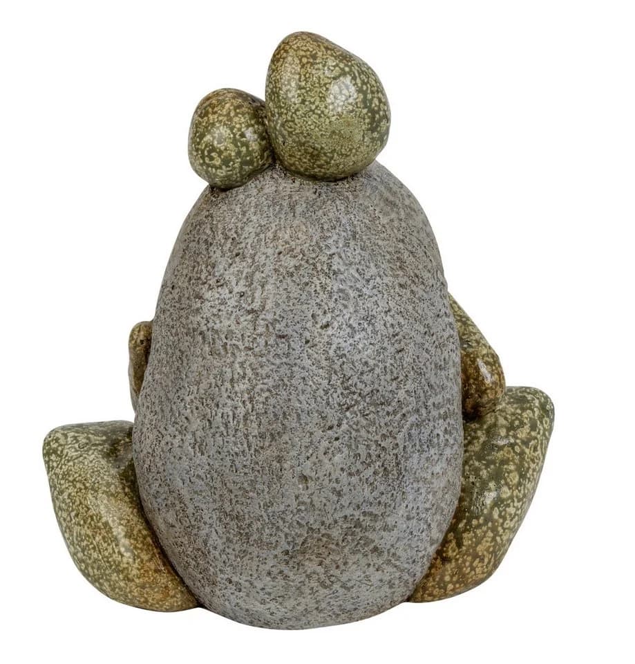 MF Steinfrosch Oskar Gartenfigur Magnesia 25cm Grün - Bild 3
