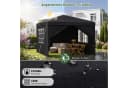 Sekey Faltpavillon 3x3 m Gartenpavillon mit 4 Seitenteilen Bild 5