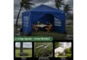Sekey Faltpavillon 3x3 m Gartenpavillon mit 4 Seitenteilen Blau Bild 5