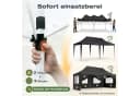 Sekey Faltpavillon 3x6 m Schwarz Wasserdicht UV50+ Höhenverstellbar Bild 1