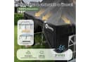 Sekey Faltpavillon 3x6 m Schwarz Wasserdicht UV50+ Höhenverstellbar Bild 5