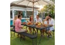 Sekey Bierzeltgarnitur 3-teilig Klappbar 180cm Gartenmöbel Set Bild 1