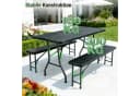 Sekey Bierzeltgarnitur 3-teilig Klappbar 180cm Gartenmöbel Set Bild 3
