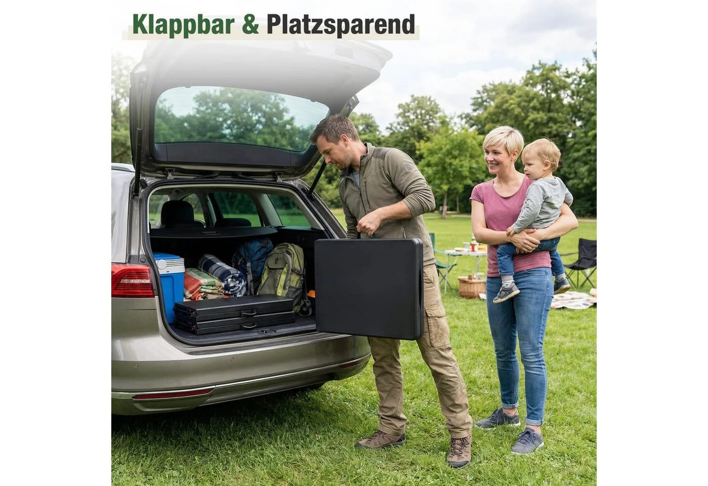 Sekey Bierzeltgarnitur 3-teilig Klappbar 180cm Gartenmöbel Set - Bild 5