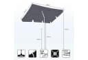 Sekey Sonnenschirm 200 x 125 cm Balkon UV50+ Schutzhülle Bild 3