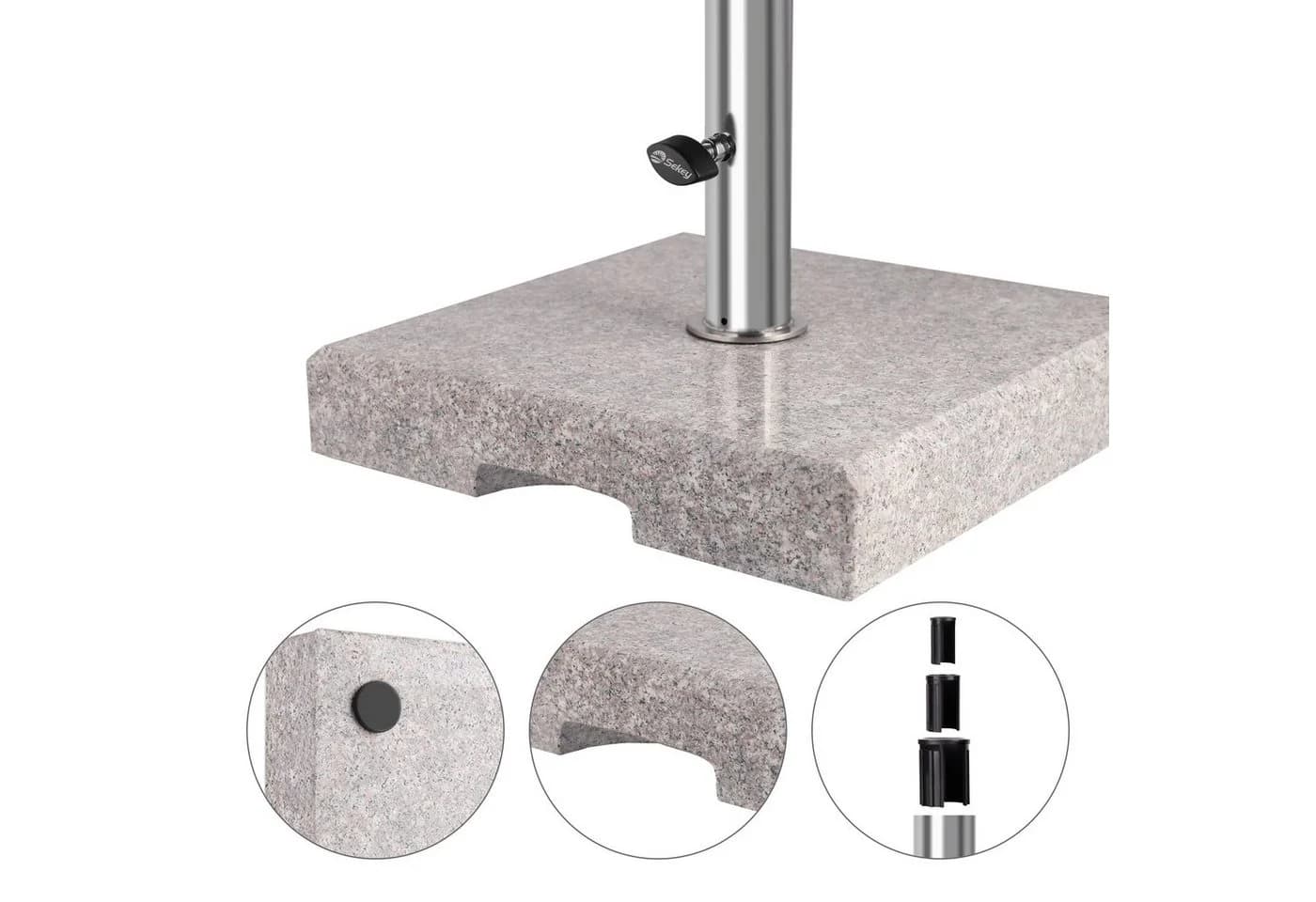 Sekey Sonnenschirmständer Granit Grau 25 kg - Bild 5