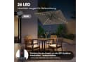 Sekey Aluminium Sonnenschirm 210x140 cm Rechteckig Marktschirm mit Kurbel UV50+ Bild 4