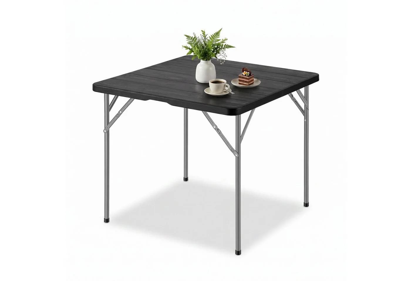Sekey Klapptisch Schwarz - Faltbarer Campingtisch aus Kunststoff & Metall - Bild 2