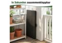 Sekey Klapptisch Schwarz - Faltbarer Campingtisch aus Kunststoff & Metall Bild 5