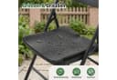 Sekey Klappstuhl Set 2x Schwarz Metall Rattanoptik Bild 3