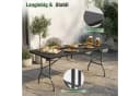Sekey Campingtisch Klappbar Schwarz Rattan Optik Bild 4