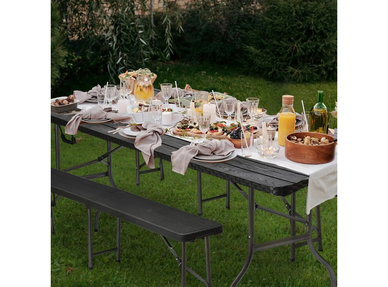 Sekey Bierzeltgarnitur Klappbar 180cm Festzeltgarnitur Biertisch Set