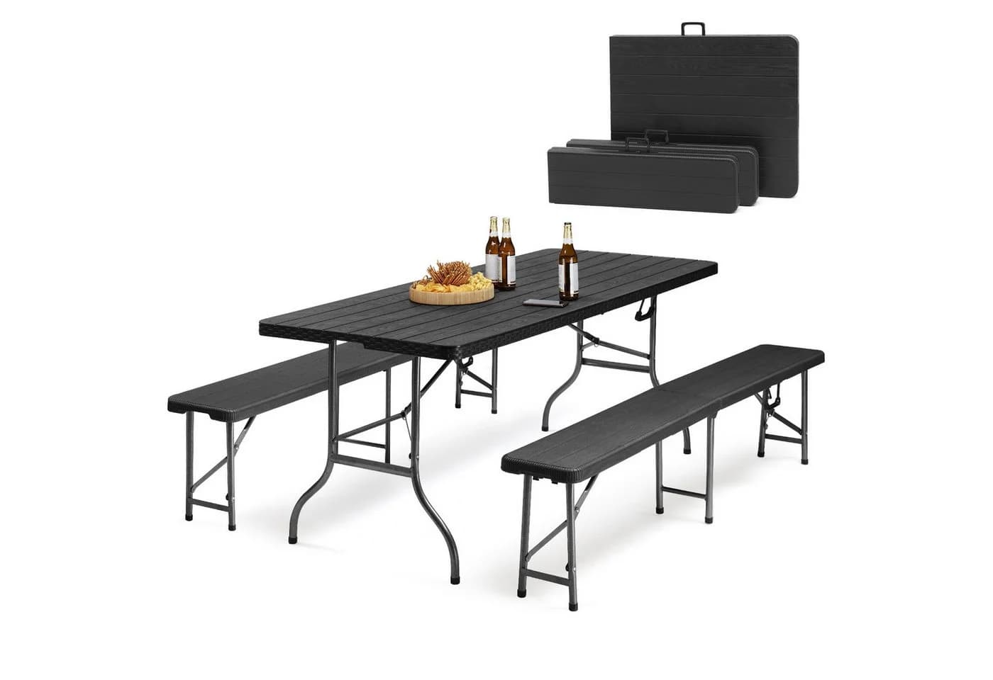 Sekey Bierzeltgarnitur Klappbar 180cm Festzeltgarnitur Biertisch Set - Bild 2
