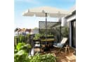 Sekey Sonnenschirm 200 x 125 cm Balkonschirm Rechteckig Graubeige Bild 1